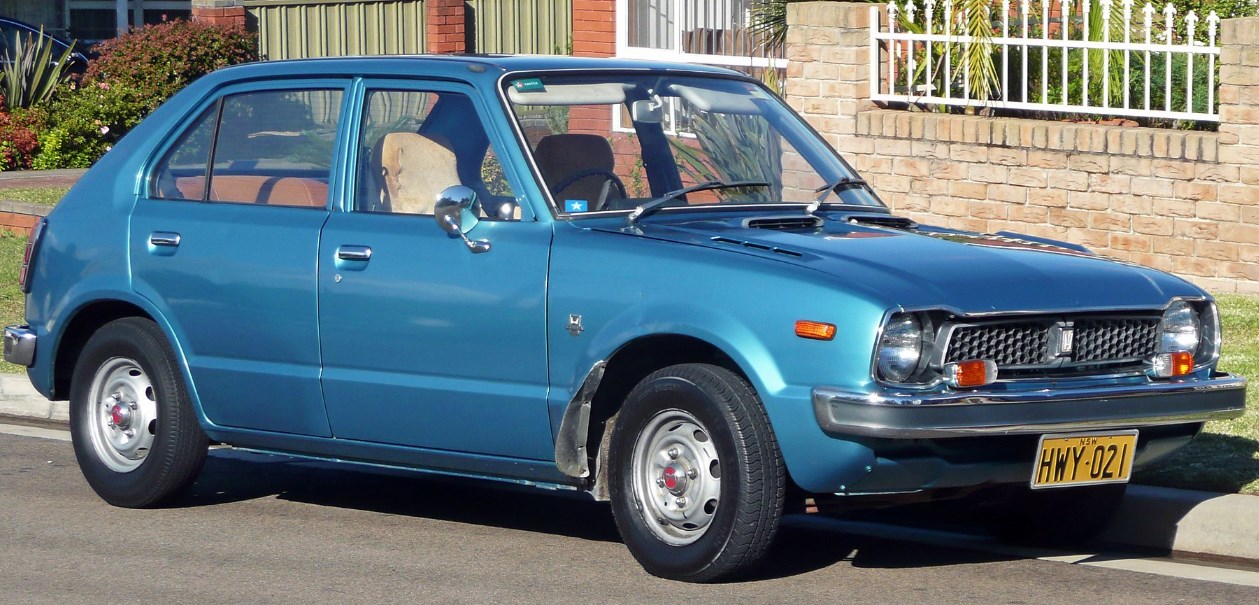 Honda Civic I generación 1972 marcas de choces japonés