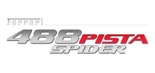 Ferrari Logotipo 488 Pista Spider
