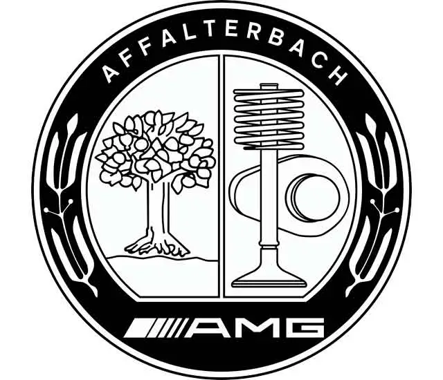 Mercedes AMG Logo Negro